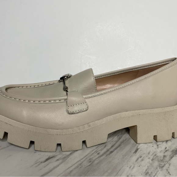 BCBGeneration Raylin Leather Chunky Lug Sole Loafer 11M - Picture 9 of 14